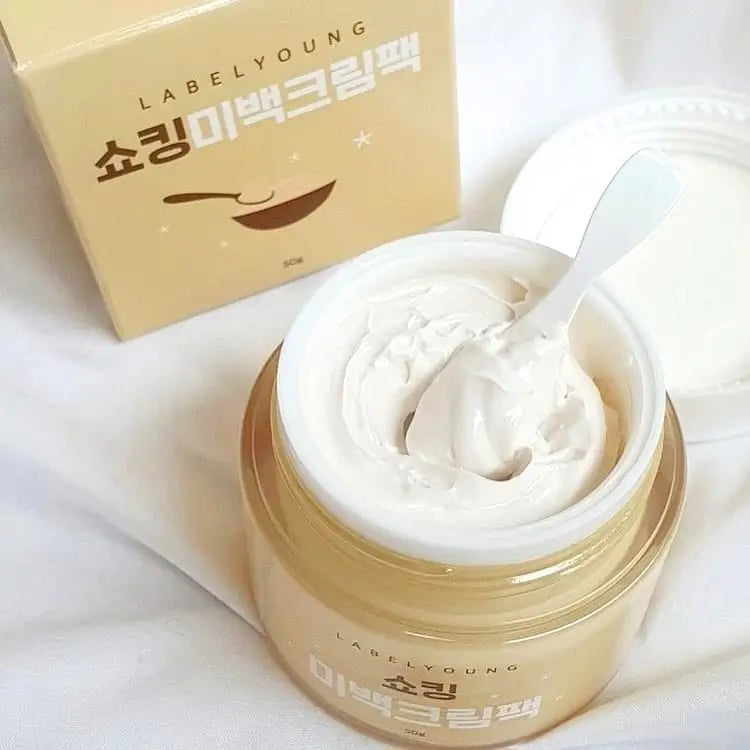 Label young shocking whitening cream pack 50g