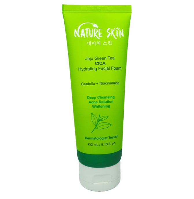 Nature Skin Jeju Green Tea CICA Hydrating Facial Foam 152ml