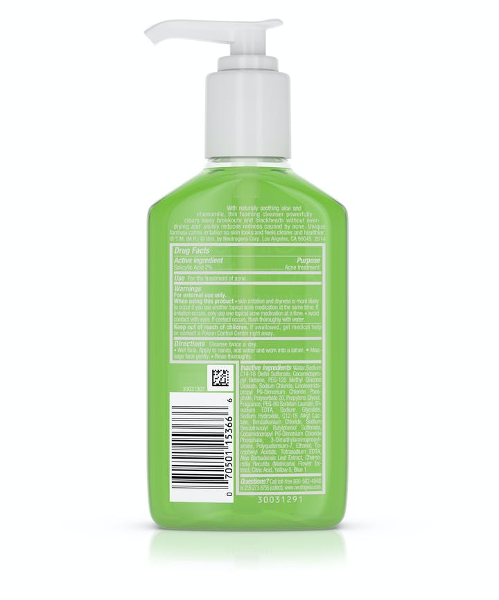 Neutrogena Oil-Free Acne Wash Redness Soothing Facial Cleanser - 177ml
