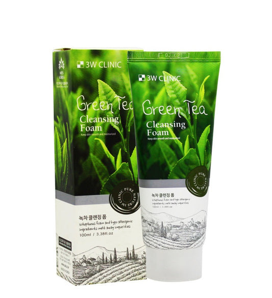 3W Clinic Green Tea Cleansing Foam 100ml