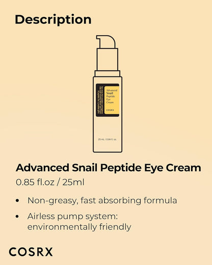 Cosrx Advanced Snail Peptide Eye Cream - 25ml