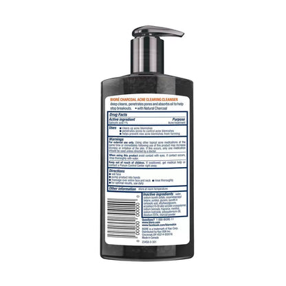 Acne Cleanser | Biore Charcoal Acne Clearing Cleanser - 200ml