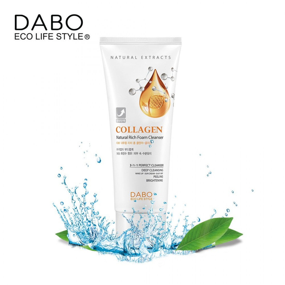 Dabo Collagen Natural Rich Foam Cleanser - 180ml