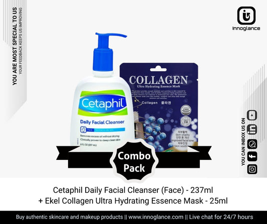 Combo Pack | Cetaphil Daily Facial Cleanser & Collagen Cleanser