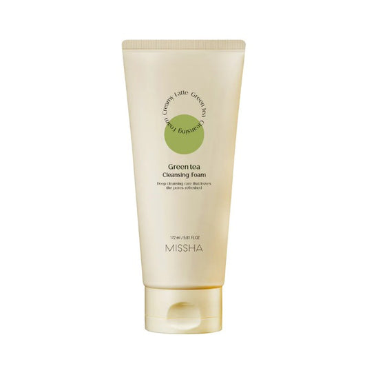 Missha Creamy Latte Green Tea Cleansing Foam 172ml