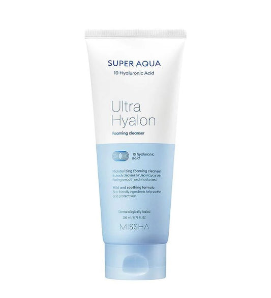 Missha Super Aqua Ultra Hyalron Foaming Cleanser 200ml