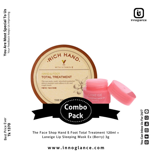 Combo Pack | The Face Shop Hand & Foot and Laneige Lip Mask