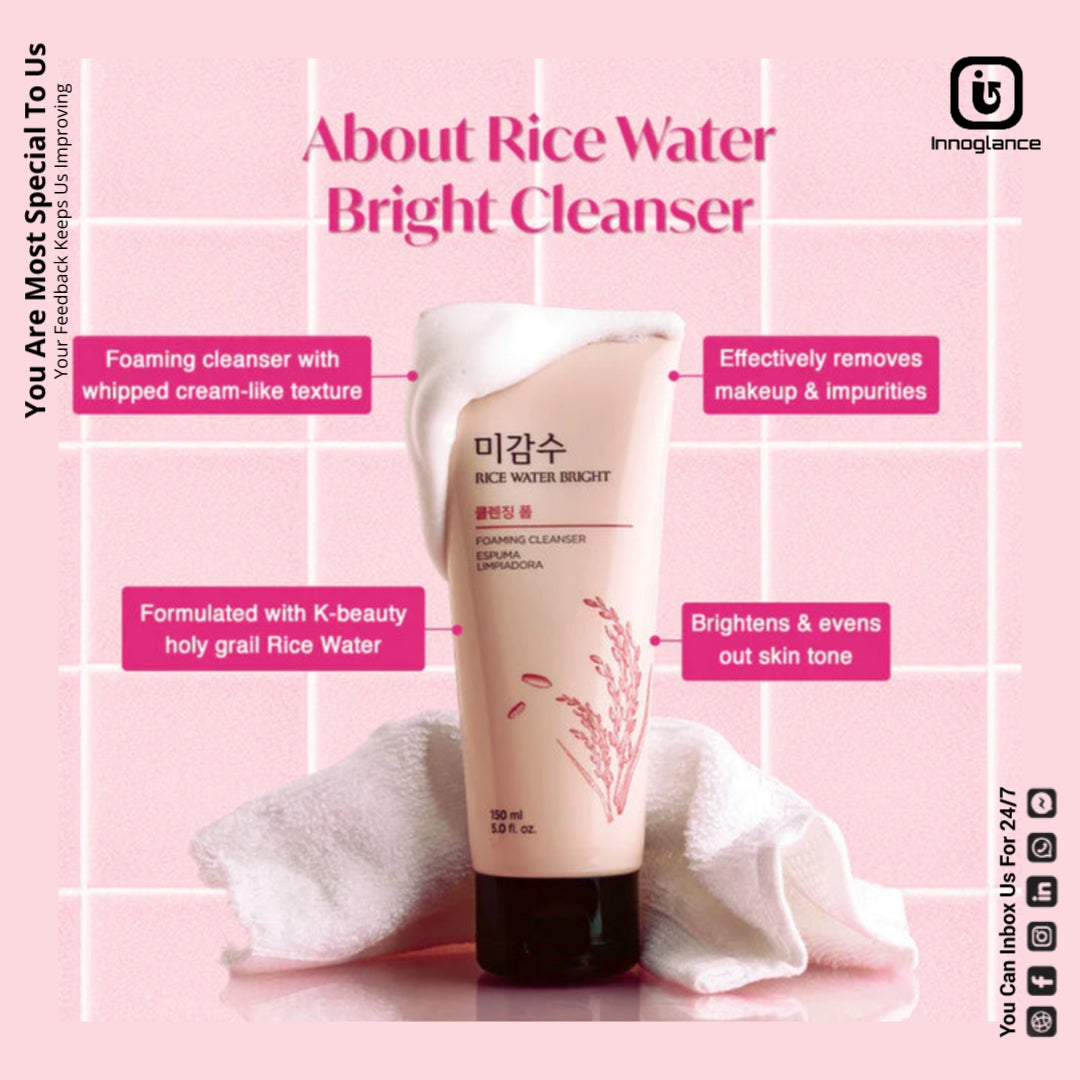 The Face Shop Rice Water Bright Foaming Cleanser 150ml