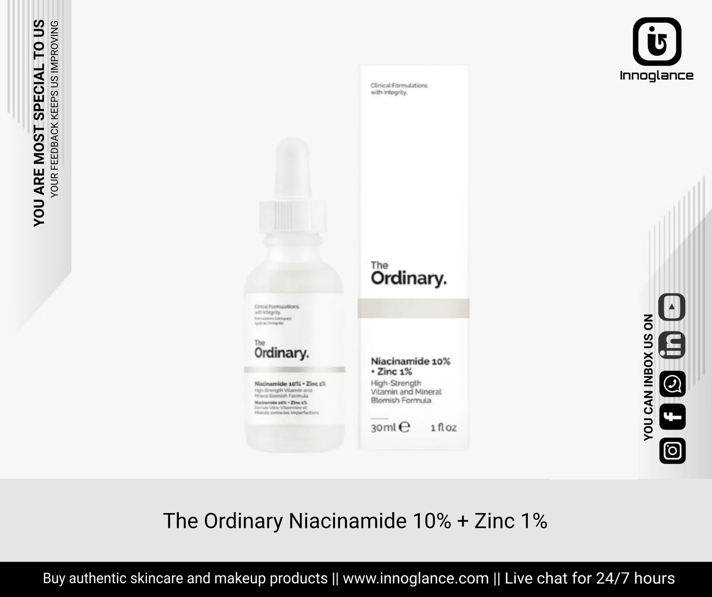 The Ordinary Niacinamide 10% + Zinc 1% 30ml