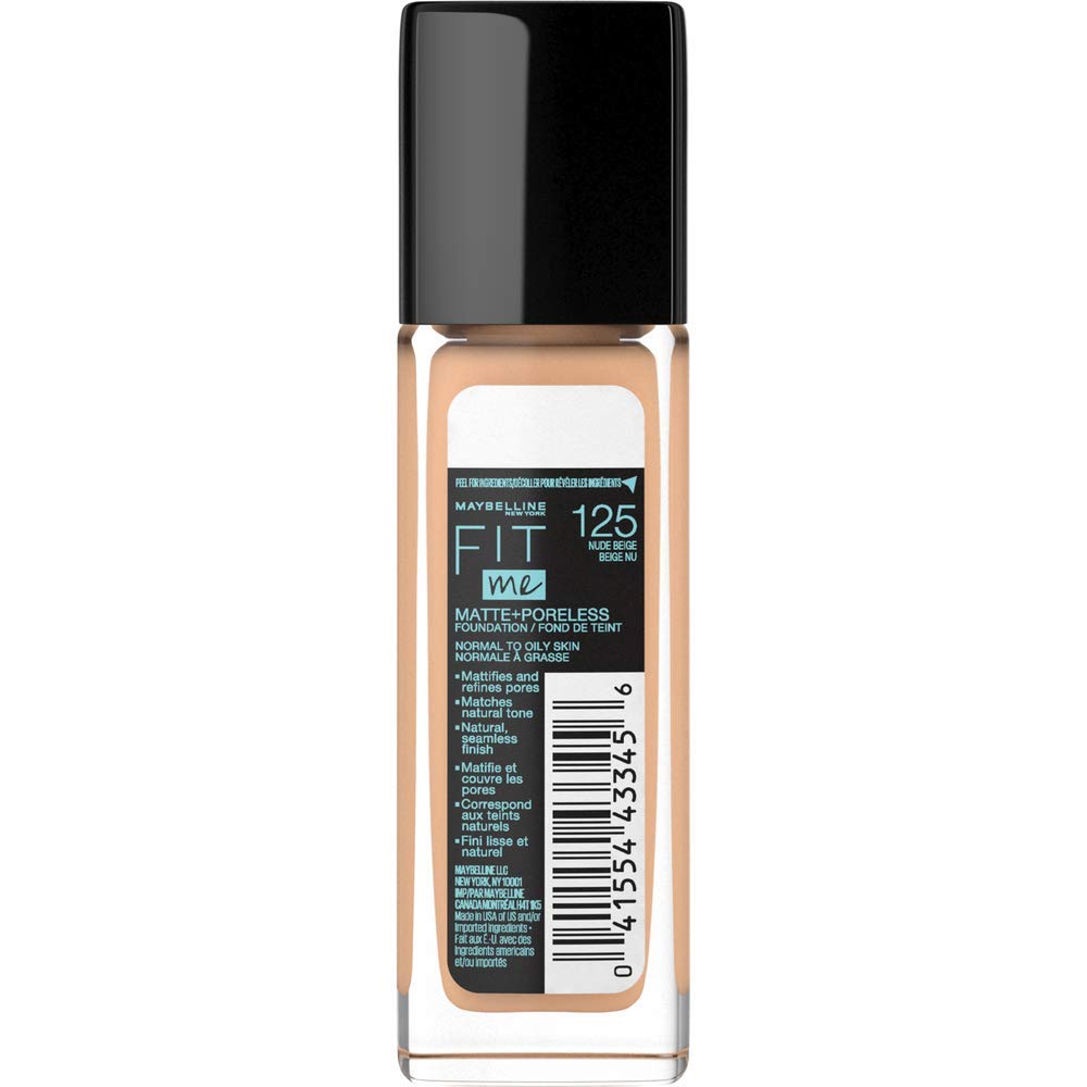 Maybelline Fit Me Matte + Poreless Foundation- Nude Beige 125