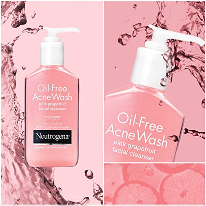 Neutrogena Oil Free Acne Wash Pink Grapefruit Facial Cleanser - 177ml