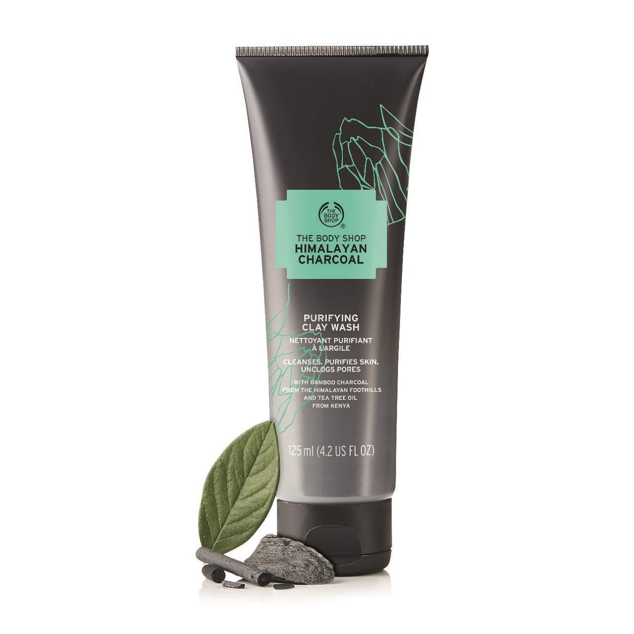 The Body Shop Himalayan Charcoal Purifying Clay Wash - 125ml