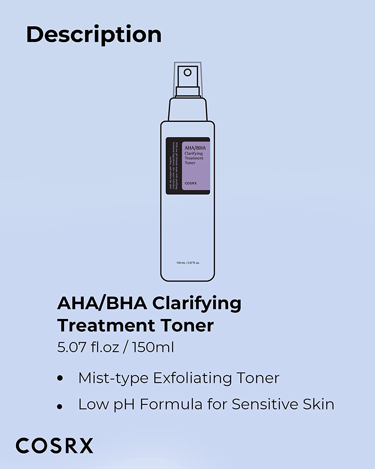 COSRX AHA/BHA Clarifying Treatment Toner - 150ml