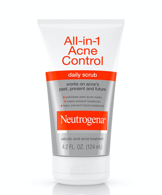 Neutrogena All in One Acne Control Daily  Scrub - 124ml