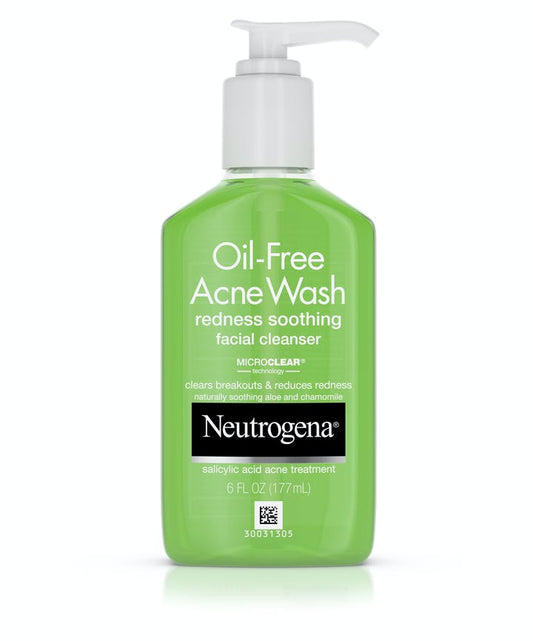 Neutrogena Oil-Free Acne Wash Redness Soothing Facial Cleanser - 177ml