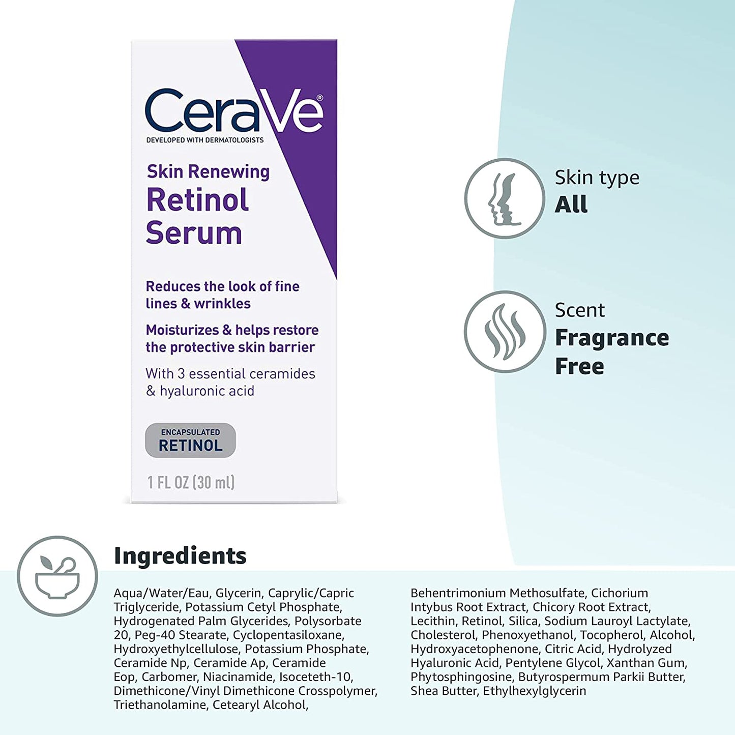 Cerave Skin Renewing Retinol Serum - 30ml