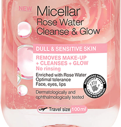 Garnier Micellar Rose Water Cleanse & Glow - 100ml