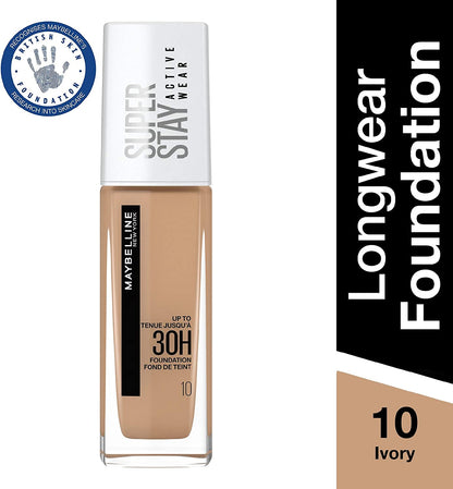 Maybelline Super Stay Active Wear Foundation - 10 Ivory