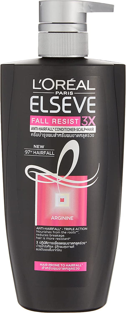 L'Oreal Elseve Fall Resist 3X Anti-Hair Fall Conditioner - 450ml