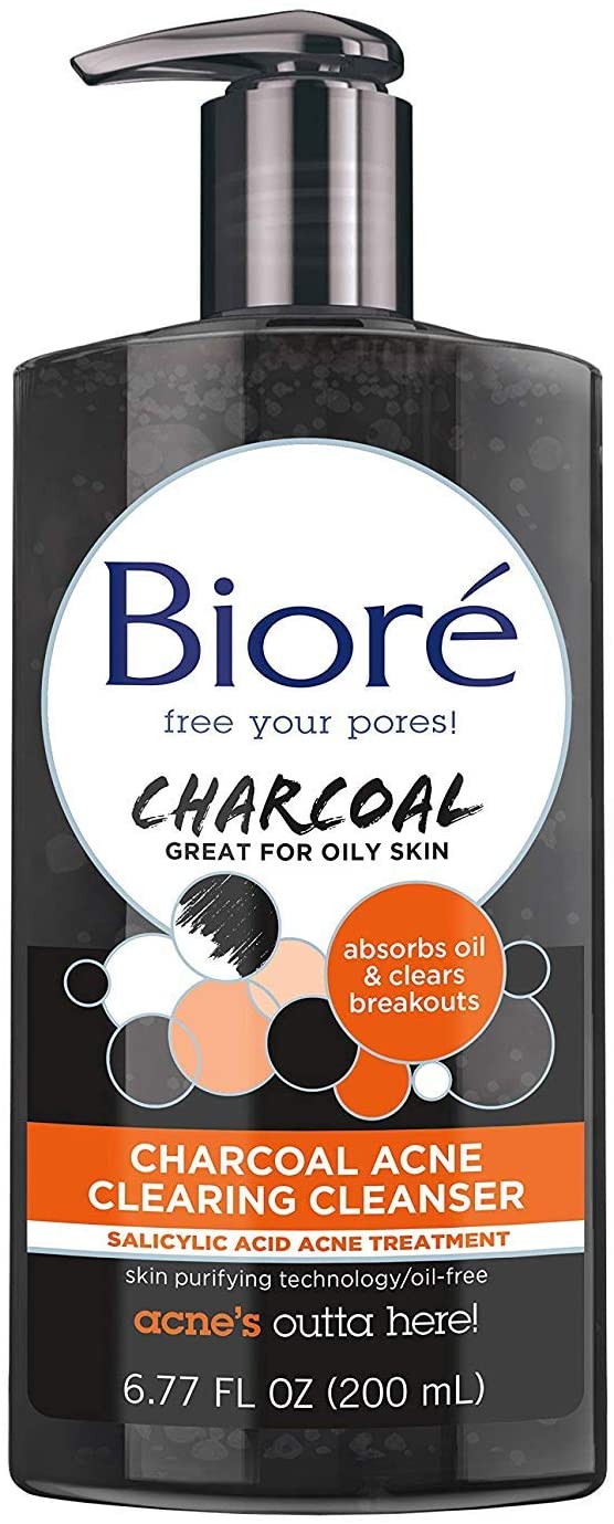 Acne Cleanser | Biore Charcoal Acne Clearing Cleanser - 200ml