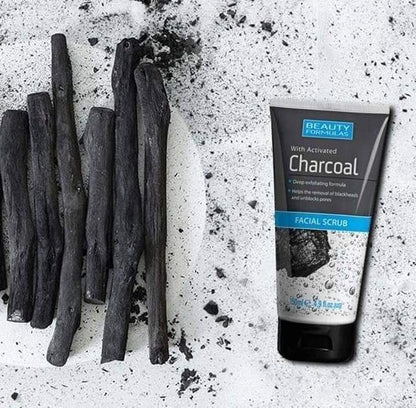 Beauty Formulas Charcoal Facial Scrub - 150ml