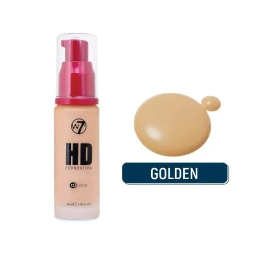 W7 12 Hour HD Foundation - Golden