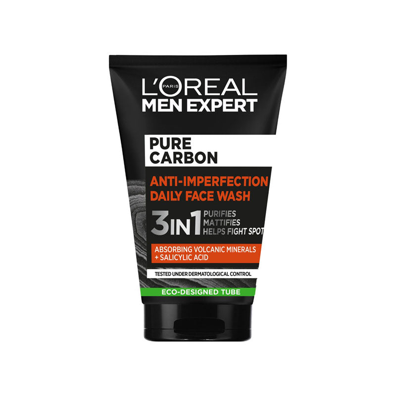 L’Oréal Men Expert Pure Carbon Anti-Imperfection Daily Face Wash - 100ml