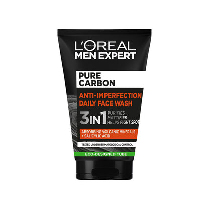 L’Oréal Men Expert Pure Carbon Anti-Imperfection Daily Face Wash - 100ml