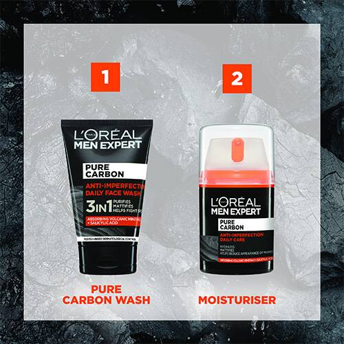 L’Oréal Men Expert Pure Carbon Anti-Imperfection Daily Face Wash - 100ml