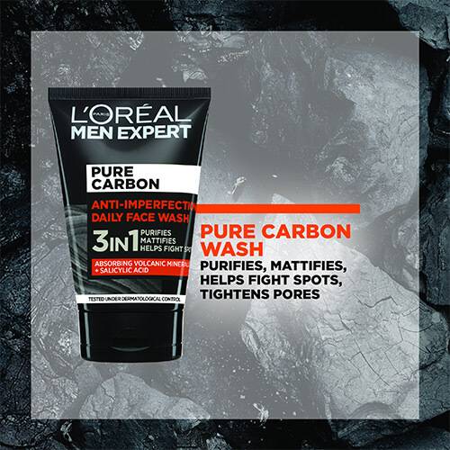 L’Oréal Men Expert Pure Carbon Anti-Imperfection Daily Face Wash - 100ml