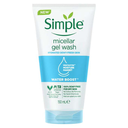 Simple Water Boost Micellar Facial Gel Wash - 150ml