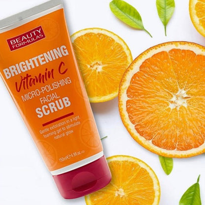 Beauty Formulas Brightening Vitamin C Facial Scrub - 150ml