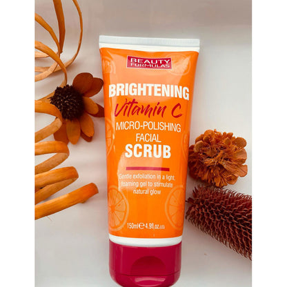 Beauty Formulas Brightening Vitamin C Facial Scrub - 150ml