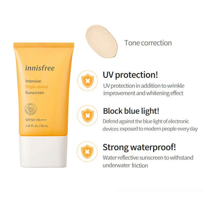 Innisfree Intensive Triple Shield Sunscreen SPF50+ - 50ml