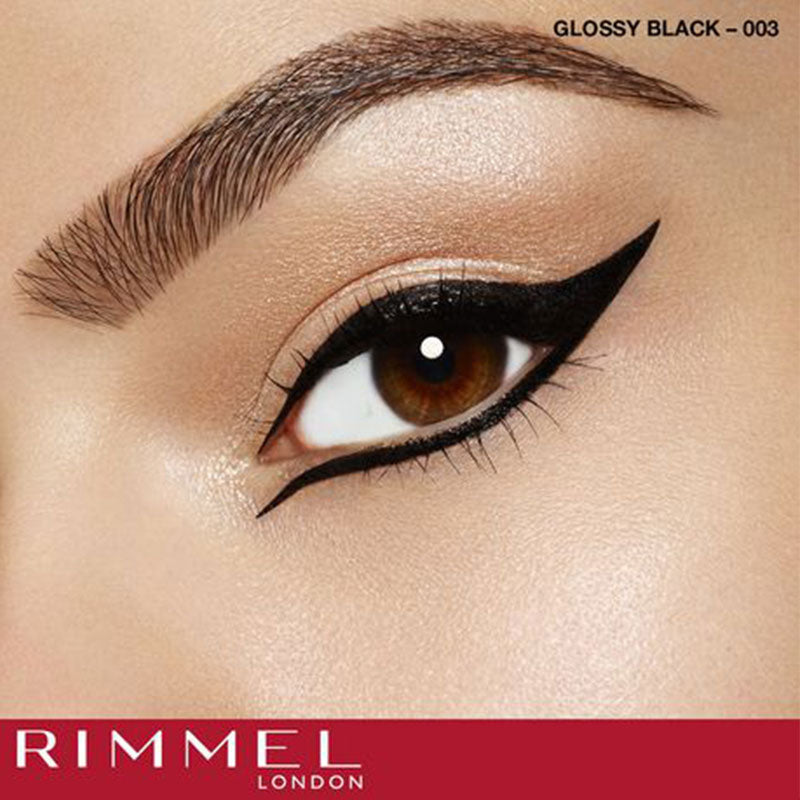 Rimmel London Exaggerate Waterproof Liquid Eyeliner - 003 Black